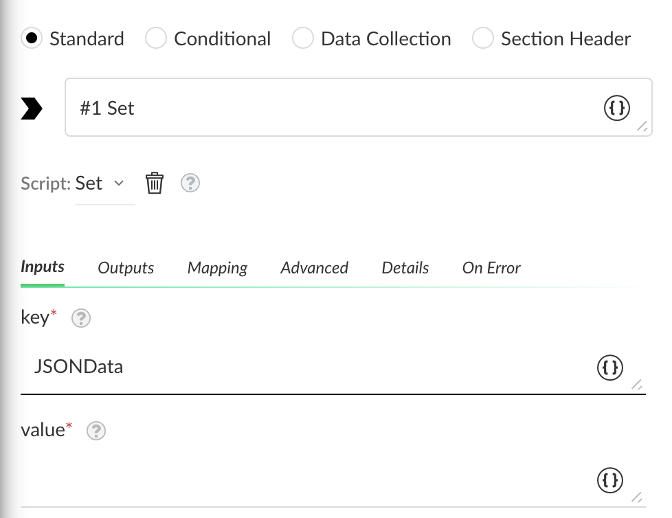Set automation key field