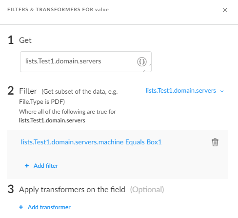 Filter JSON list data